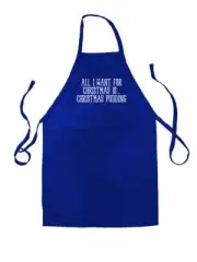 All I Want For Christmas Is Xmas Pudding - Unisex Kids Apron - Funny Dessert