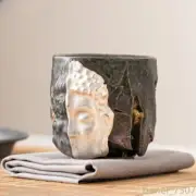 Dunhuang Gold and Silver Colored Tea Cups Chinese Handmade Ceramic Single Cup