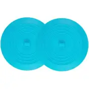 2 Pack 6 Inch Large Silicone Drain Plug Stopper Flat Suction Cover for Kitchen