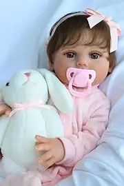 Kaydora Reborn Baby Doll Girl, 16 inch Full Body Silicone, Cute Lifelike Handmade Doll