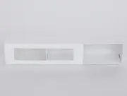 6 Macaron Dessert Box with Slide Cover & Clear Window - Gloss White
