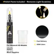 Touch Up Paint For Maserati All Models 666027 Black Sapphire With Polish Paste