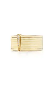 [Sorellina] Spinning Record 18K Yellow Gold Diamond Ring