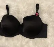 Black Fuchsia By Secret Lace Underwire Black T-Shirt Bra Great Support 44DD