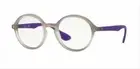 Ray Ban Eyeglasses RB7075 5600 Violet Rubber Round Frames RX-ABLE 47mm