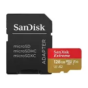Sandisk 128Gb Extreme Microsdxc Uhs-i Memory Card With Adapter - Up To