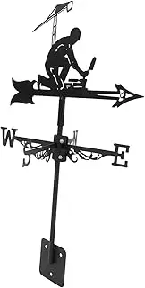 KONTONTY Wind Vane Large Wind Sock Wind Spinner Wind Indicator Wind Direction Measuring Instrument Roof Wind Direction Indicator for Garden Courtyard Roof Decoration Rooftop Vane