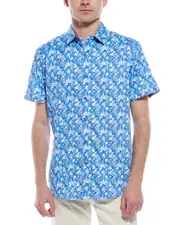 Robert Graham Pattone Classic Fit Shirt xs Blue