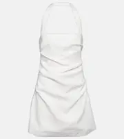 [SIR] SIR Noemi halterneck linen minidress AU 6 white