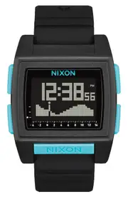 Nixon Base Tide Pro Digital Silicone Strap Watch, 42mm