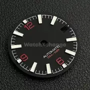 28.5mm Black & Red Watch Dial Face for NH34 NH35 Movements