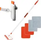 Qaestfy Wall & Baseboard Cleaner Mop Tool with 49'' Long Handle for Cleaning Win