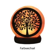 Himalayan Salt Lamp Crystal Salt Rock Lamp Decor with Base (Laurel Color Light)