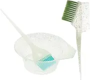 Ipetboom 1set Hair Dye Brush Mixing Bowl Hair Coloring Brush Kit for Easy Application and Mixing for Salon Use