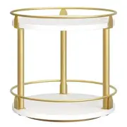 Lazy Susan Organizer, Rotating Spice Rack, 2 Tier Spice Turntable Organizer, ...
