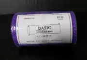 x1 Spool Hobby Lobby Basic Mesh Ribbon Purple Shiney 5.5" x 30'