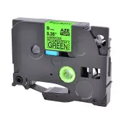 1PK Compatible with Brother P-Touch TZ-D21 Black on Fluo Green 0.35" Label Tape