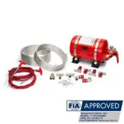 FEV FIA RACE CAR FIRE EXTINGUISHER KIT 3.5L MECHANICAL PLUMBED-IN FOAM