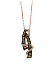 Le Vian Chocolate Diamonds 14K Rose Gold 0.39 ct. tw. Diamond Pendant