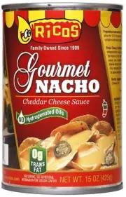 Ricos World Famous Gourmet Nacho Cheese Sauce 15oz can