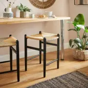 Dunelm Dunelm Lara Backless Counter Height Stool Black RRP £100