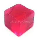 136.15 Ct Natural Red Ruby Cube Rough Dyed Certified IGL Loose Gemstone 5MSE