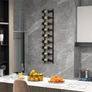 CostwayRust-proof Metal Wall Mounted Wine Rack for 6/9/12 Bottles-9 Bottles