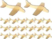 20PCS Wooden Airplane Toy, 7.3x5.8x2.2 Inch DIY Airplane Model Kits, Paintable Wood Plane for Birthday Party Favors Wood Plane Model Kits
