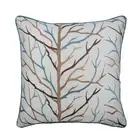 Decorative Cushion Cover Blue 16"x16", Sofa Decor Silk - Winter Love Tree