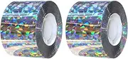 Effective Bird Deterrent Reflective Tape with Flashing Holographic Strips 3 * 262ft Outdoor Bird Scare Tape to Deter Pigeons, Eagles, Woodpeckers, Geese (2 Roll)