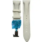 JACOB & CO AUTHENTIC WHITE POLY 20MM WATCH BAND W. BUCKLE NWT