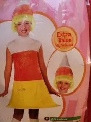 Girls Rubies Candy Korn Halloween Costume Size 3-4 Years