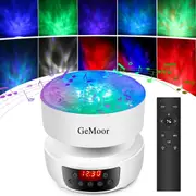 Universe Projection Lamp Night Light for Kids Ocean Wave Projector with Remote Control/Timer/Music Player