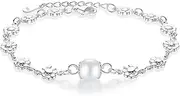 Chain Bracelets,Silver Bracelet,Fashion Bangle,Sterling Silver Bracelet For Women,Ladies 925 Sterling Silver Bracelet Exquisite Silver Daisy Round Beads Bracelet Fashion Bracelet Ladies Silver Jewelle