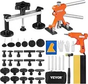 VEVOR 56 PCS Dent Removal Kit, Paintless Dent Repair Kit with Golden Lifter, Bridge Puller, Car Dent Puller with Puller Tabs, Hot Glue Gun for Auto Body Dents, Hail Damage, Door Ding