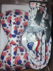 Independence Day Dog Collar American Flag Dog Collars Bowtie Patriotic 4th Small