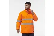 KingGee Mens 4 Pack Reflective Insulated Hooded Wet Weather Work Jacket K55037