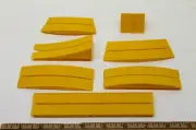 6pc Aurora TJet AFX Slot Car Track OBSTACLE BUMPS Jump TEETER TOTTER Trick Track
