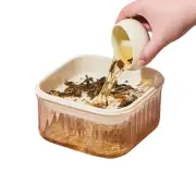 Small Trash Can Tea Dregs Drainage Bin Compact Tiny Paper Waste Bin