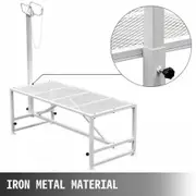 Livestock Stand 51x23 inches, Trimming Stand with Straight Head Piece, Goat Trimming Stand Metal Frame Sheep Shearing Stand Livestock Trimming Stands