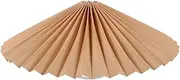 Happyyami Pleated Lamp Shade Rotatable Cloth Lamp Shade Small Table Lamp Shade Replacement Lamp Covers for Table Light Desk Floor Standing Lamp Khaki