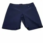 EP New York Golf Skort Skirt Women XXL Blue Pockets Pull On Rayon Nylon