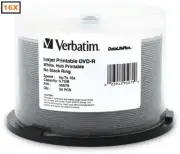50-Pak Verbatim 16X WHITE INKJET HUB DataLifePlus 4.7GB DVD-R, Verbatim 95079