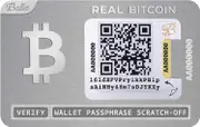 Ballet Real Bitcoin - Physical Cryptocurrency Wallet with Multicurrency Support, The Easiest Crypto Cold Storage Wallet (Single) 2 Pack