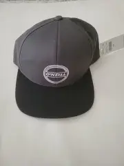 O'NEILL Quaking 2 Twill Hat Gray Black Bill Trucker Baseball Cap Men