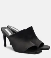 [Toteme] Toteme 85 satin mules AU 4 black