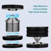 4PCS Stainless Steel Sound Isolation Feet HiFi Speaker Spikes Audio Cones Mounts