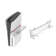 For PS5 Slim Disc & Digital Edition Console Horizontal Accessories Stand Holder
