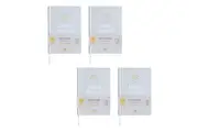4x Spirax Platinum Inspo A5 100gsm Paper Hardcover Journal 192 Page Travel