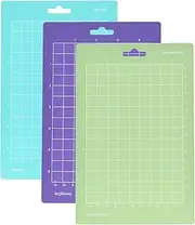 3PCS 6.5 * 4.5 Inch Replacement Cutting Mat Adhesive Gridded Cutting Mats Compatible with Silhouette Cameo Cutting Explore Plotter